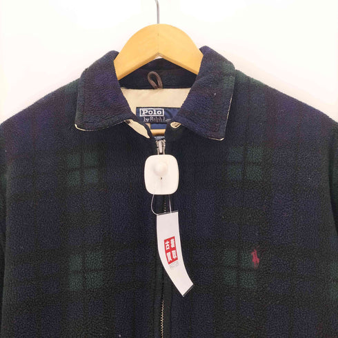 ポロバイラルフローレン Polo by RALPH LAUREN USA製 ブラックウォッチ フリースジャケット メンズ JPN:M