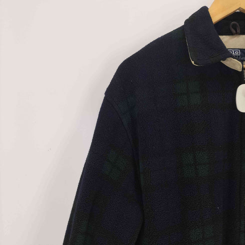 ポロバイラルフローレン Polo by RALPH LAUREN USA製 ブラックウォッチ フリースジャケット メンズ JPN:M
