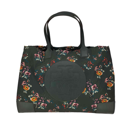 トリーバーチ TORY BURCH ビッグロゴ 花柄 トート バッグ レディース