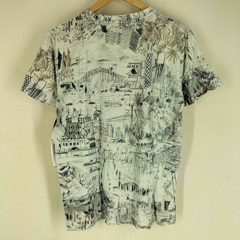 ピーエスポールスミス PS Paul Smith 半袖Tシャツ 総柄 街並み アート メンズ import:M