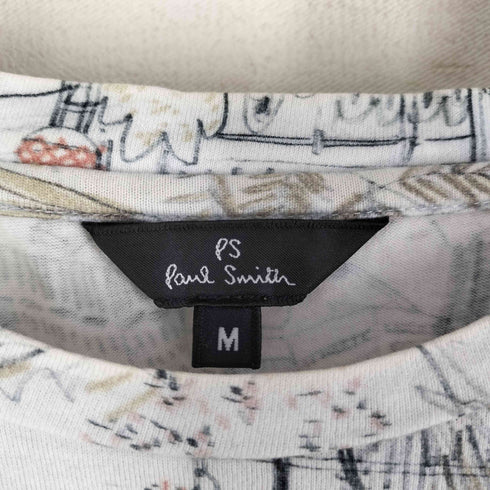 ピーエスポールスミス PS Paul Smith 半袖Tシャツ 総柄 街並み アート メンズ import:M
