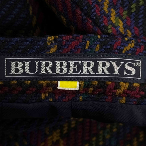 バーバリーズ BURBERRYS チェック シルク混 ウール タイトスカート レディース 7AR