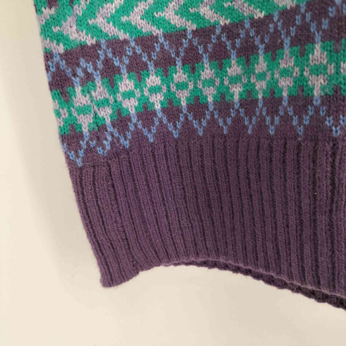 ザラ ZARA 総柄クルーネックニット メンズ JPN:M