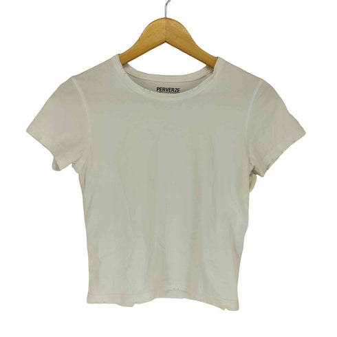 パーバーズ PERVERZE ダメージS/S MINI TEE レディース