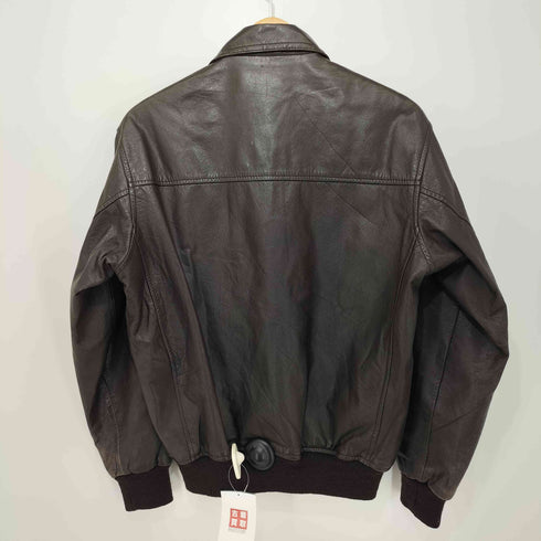 CREST リブ切替 カウレザージャケット メンズ JPN:M