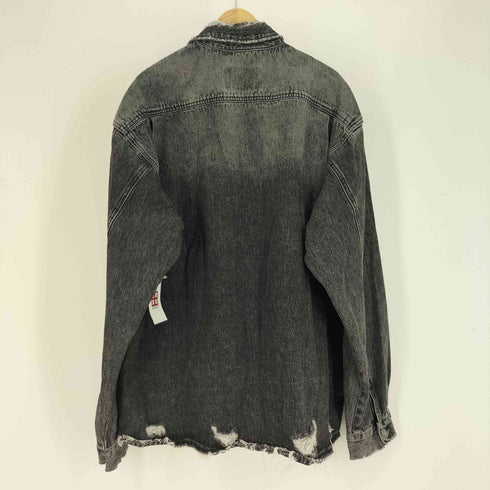 MAISONPRINCE ZIP DENIM JKT ロゴ 刺繍 ジップアップ ブラックデニム ジャケット メンズ JPN:2