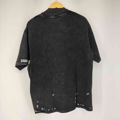 ALACKAIR フェードダメージ加工 フロントロゴプリントTEE メンズ JPN:L