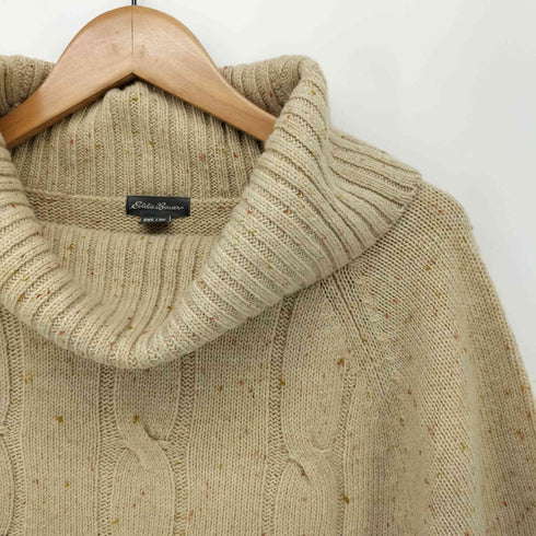 エディーバウアー Eddie Bauer カラーネップ タートルネック S/S ニット レディース PS