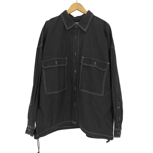 SITRY ホワイトステッチ ドローコード L/S シャツ メンズ JPN:L