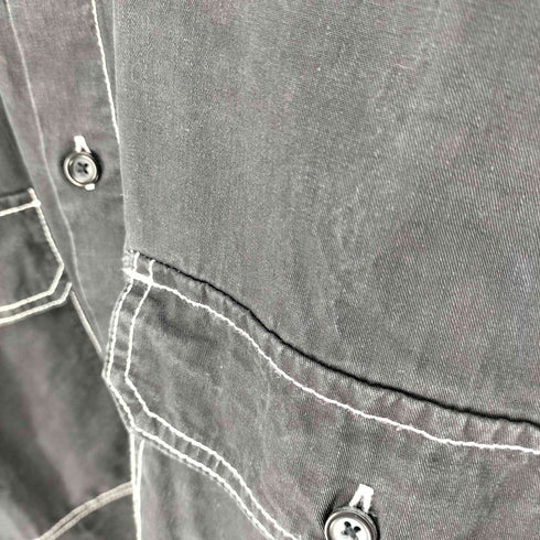 SITRY ホワイトステッチ ドローコード L/S シャツ メンズ JPN:L