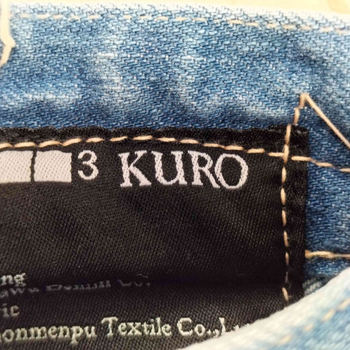 クロ KURO DIAMANTE ディアマンテ ボタンフライ デニムパンツ メンズ 30inch