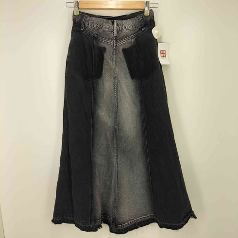 ロデオクラウンズワイドボウル RCWB/RODEO CROWNS WIDE BOWL VINTAGE LIKE スリットデニムスカート レディース JPN:S