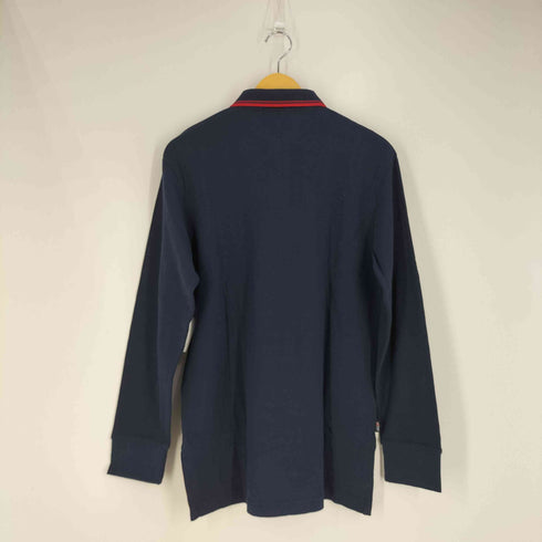 ポロスポーツラルフローレン POLO SPORT RALPH LAUREN ロゴ刺繍 ハーフジップ コットンニット ポロシャツ メンズ import:M