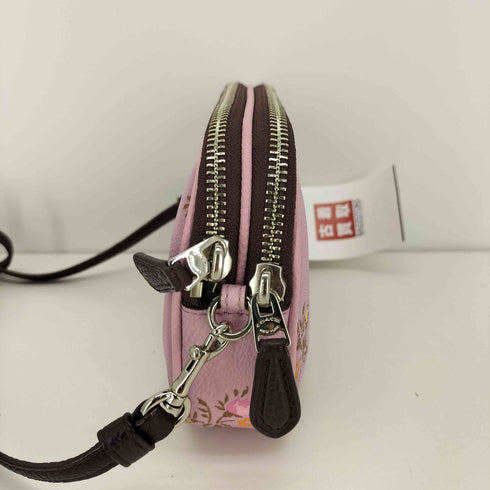 コーチ COACH 2WAY ダブルジップ フラワープリント ミニ ショルダーバッグ レディース