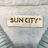 SUN CITY ニット切替 ロングスリーブ ウエスタンシャツ メンズ