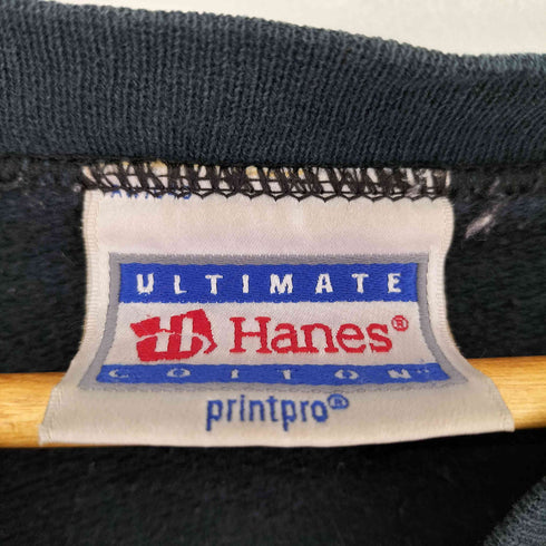 ヘインズ Hanes 00S 企業プリント 両面プリントクルーネックスウェット メンズ
