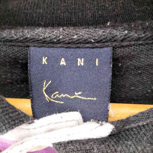 カールカナイ Karl Kani KANI GOLD ロゴ刺繍 ボーダーポロシャツ オーバーサイズ メンズ JPN:XXL