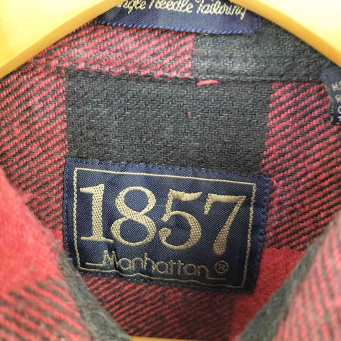 1857 MONHATTAN バッファローチェック コットンネルシャツ メンズ import:M