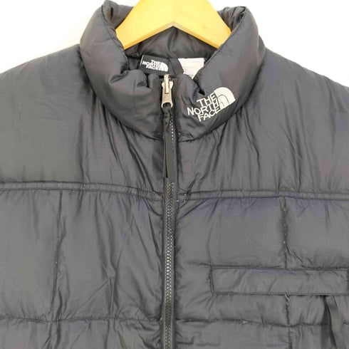 ザノースフェイス THE NORTH FACE ロゴ刺繍 グースダウン ダウンベスト メンズ import:M
