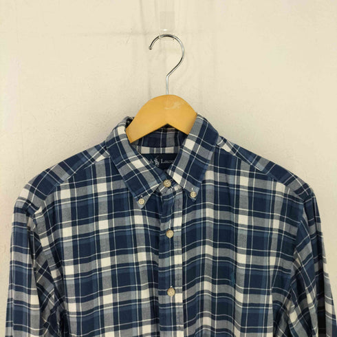 ラルフローレン RALPH LAUREN CLASSIC FIT ポニー刺繍 チェック BDシャツ メンズ import:M