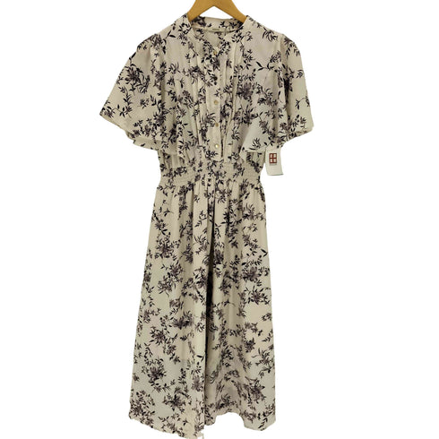 nomae フレアケープスリーブ花柄ワンピース レディース JPN:M