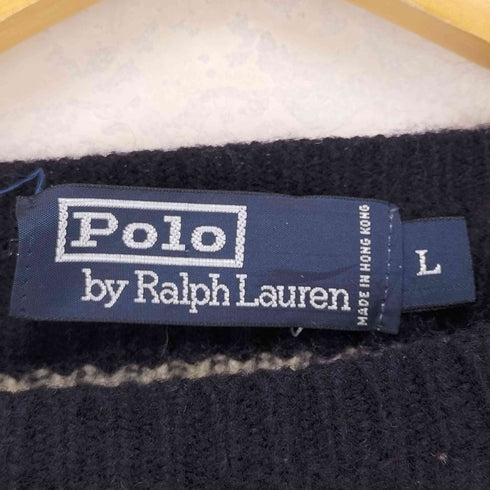 ポロバイラルフローレン Polo by RALPH LAUREN ウールボーダーニット メンズ JPN:L