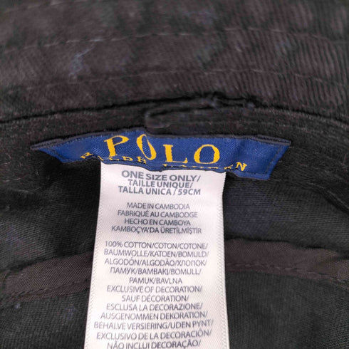 ポロラルフローレン POLO RALPH LAUREN ポロベア刺繍コットンバケットハット メンズ ONE SIZE