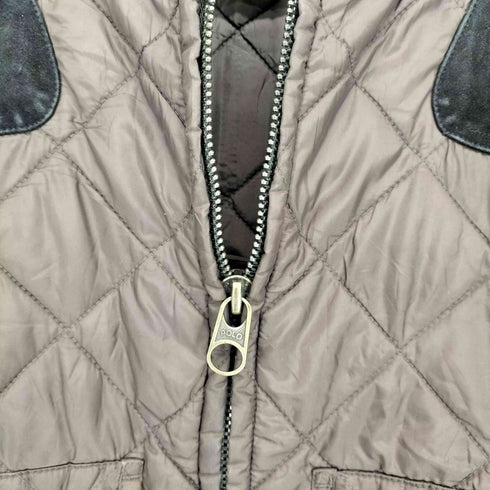 ポロバイラルフローレン Polo by RALPH LAUREN 中綿キルティングショルダーレザーパッチジップベスト メンズ JPN:XL