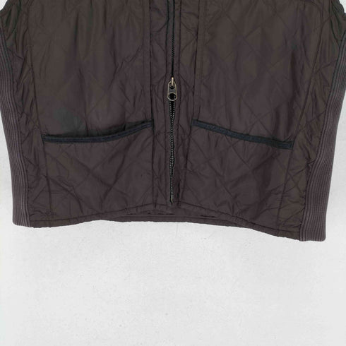 ポロバイラルフローレン Polo by RALPH LAUREN 中綿キルティングショルダーレザーパッチジップベスト メンズ JPN:XL