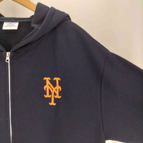ジェニュインマーチャンダイズ GENUINE MERCHANDISE MLB ベースボールチーム ロゴ 刺繍 ワッペン ジップアップ パーカー メンズ FREE