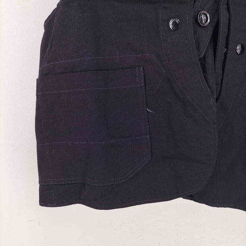 エンジニアードガーメンツ Engineered Garments UPLAND VEST BLACK COTTON DENIM メンズ import:S