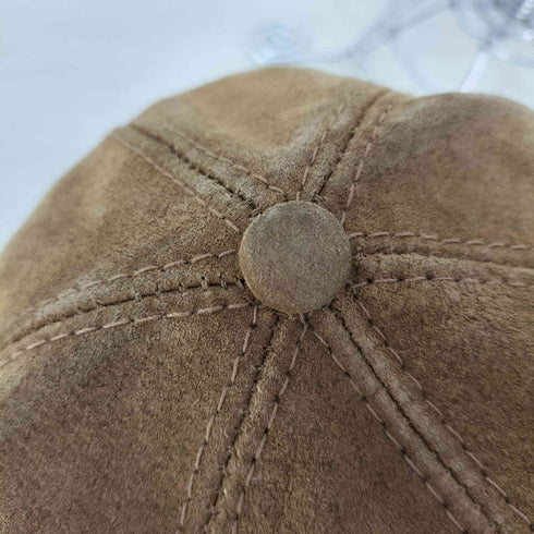 HATQUARTERS USA製 スウェードレザー キャップ メンズ ONE SIZE