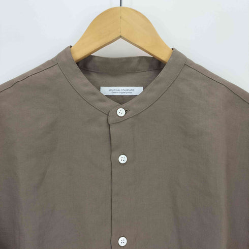 ジャーナルスタンダード JOURNAL STANDARD ノーカラーシャツ メンズ