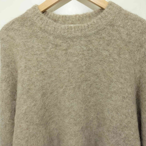 ミラオーウェン Mila Owen 19AW アルパカ クルーネック ニット ワンピース レディース ONE SIZE