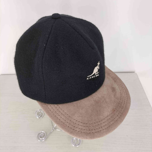 カンゴール KANGOL USA製 スウェード ウール 切替 ロゴプリント キャップ メンズ ONE SIZE