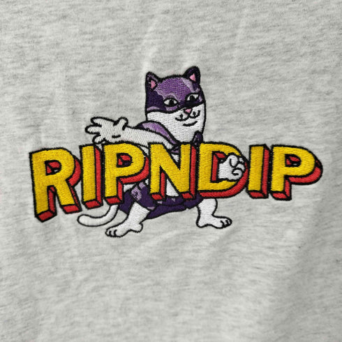 リップンディプ RIPNDIP 刺繍 クルーネック s/s tシャツ メンズ JPN:XL