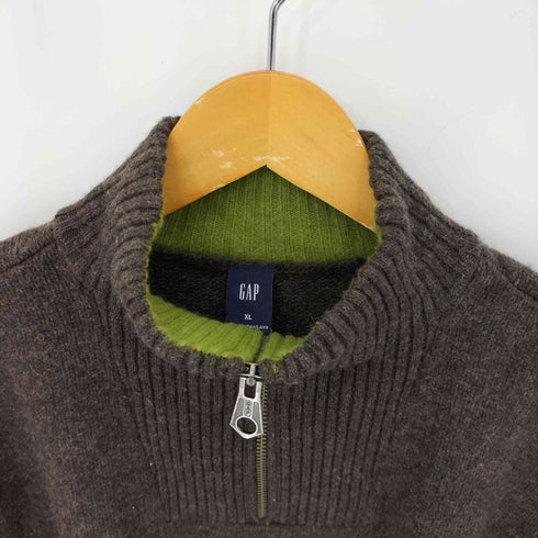 ギャップ Gap 00S ハーフジップ ドライバーズニット メンズ JPN:XL