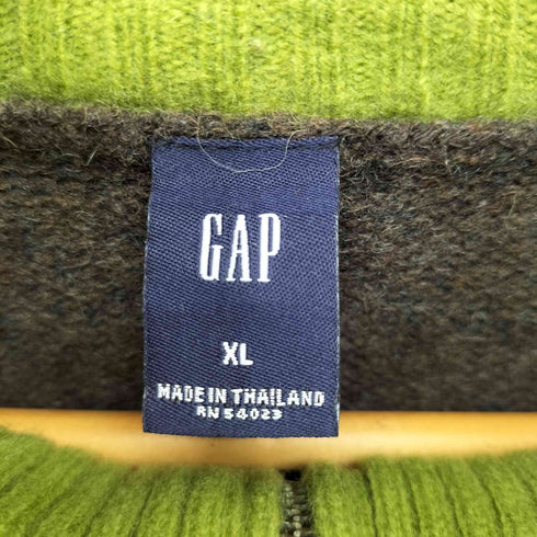 ギャップ Gap 00S ハーフジップ ドライバーズニット メンズ JPN:XL