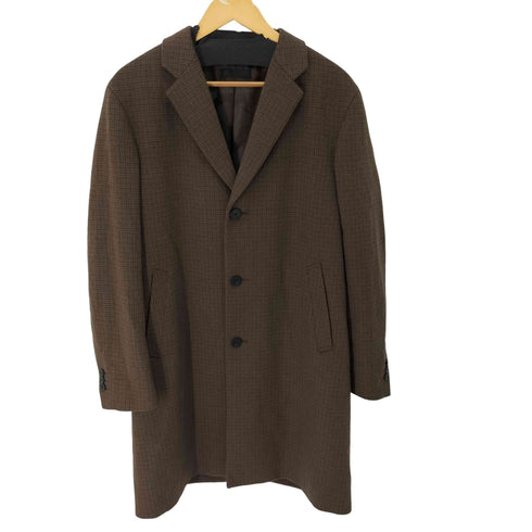 ユニクロ UNIQLO ウールカシミヤチェスターコート ガンクラブチェック メンズ