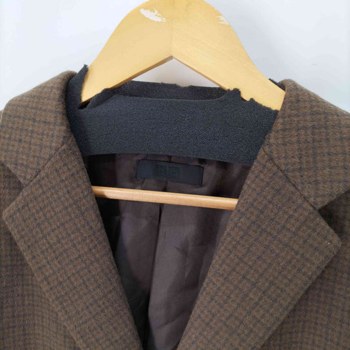ユニクロ UNIQLO ウールカシミヤチェスターコート ガンクラブチェック メンズ