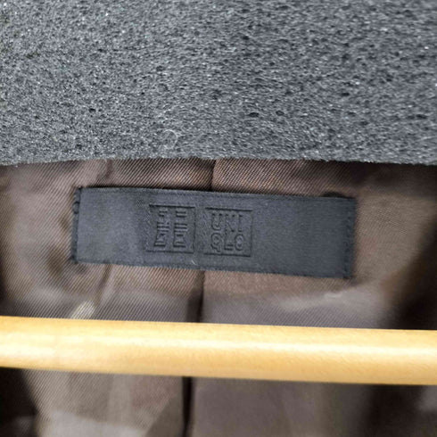 ユニクロ UNIQLO ウールカシミヤチェスターコート ガンクラブチェック メンズ