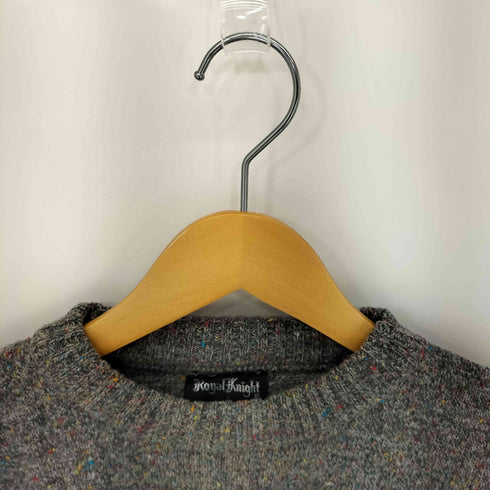 ロイヤルナイト Royal Knight 80S USA製 ウール混 メランジ モックネックニット メンズ JPN:XL