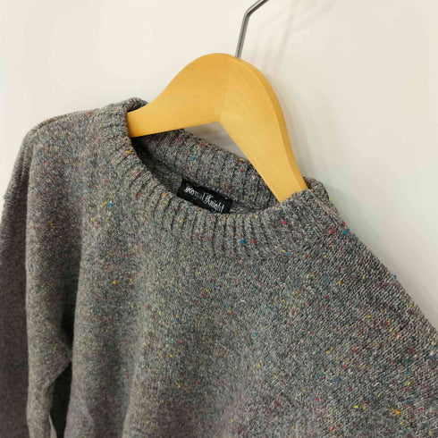 ロイヤルナイト Royal Knight 80S USA製 ウール混 メランジ モックネックニット メンズ JPN:XL