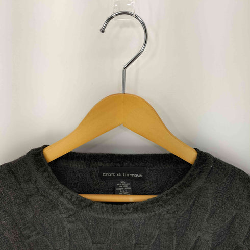 クラフトアンドバロー Croft&Barrow 90S~00S アクリル混 3Dニット メンズ JPN:XXL