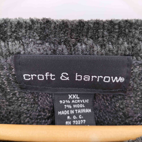 クラフトアンドバロー Croft&Barrow 90S~00S アクリル混 3Dニット メンズ JPN:XXL