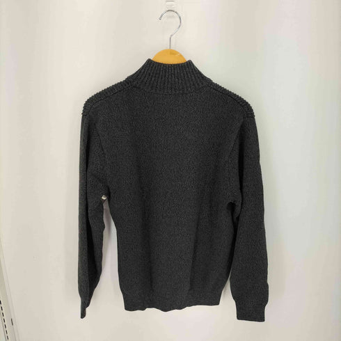ノーティカ NAUTICA ロゴ刺繍 ハーフボタン タートルネック リブニット メンズ JPN:L