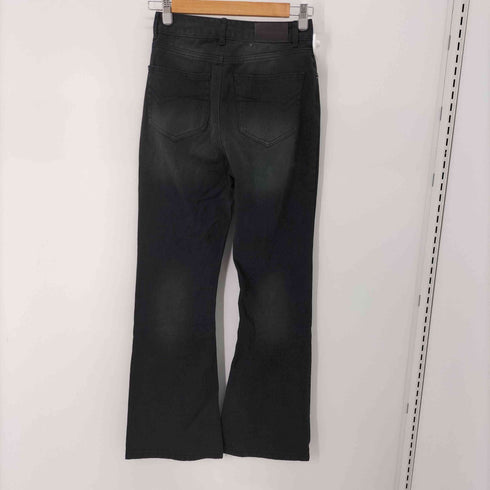 sunoneonesunoneone ダメージ加工 セミフレア デニムパンツ レディース