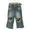 JHL JEANS ダメージ加工 ワイドデニムパンツ メンズ 04