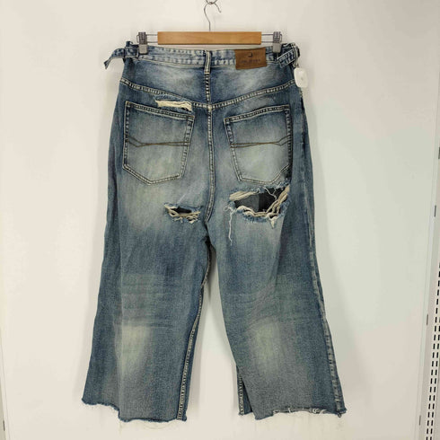JHL JEANS ダメージ加工 ワイドデニムパンツ メンズ 04