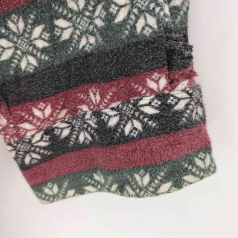 トミーヒルフィガー TOMMY HILFIGER 90S 総柄ボーダーネルシャツ メンズ L/G